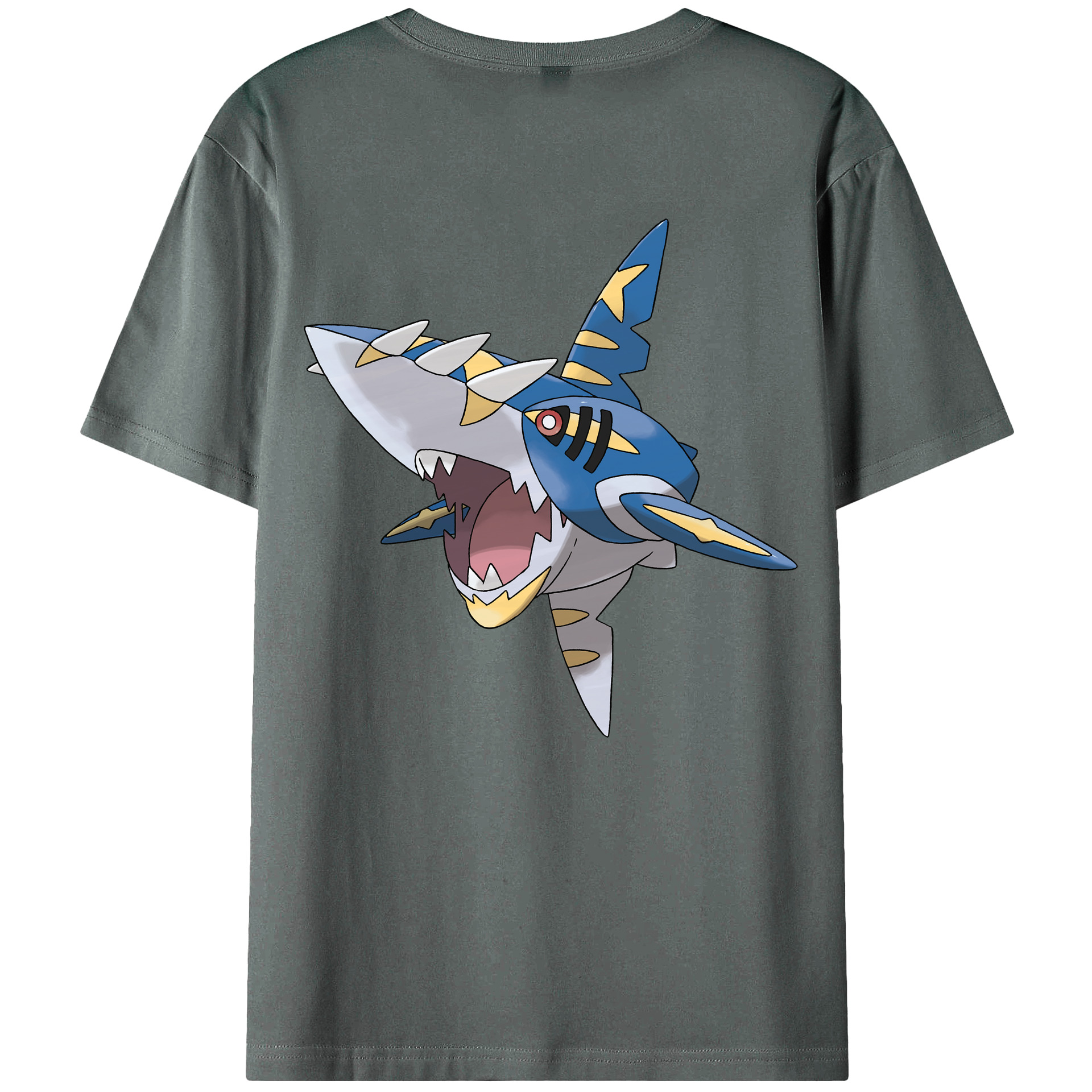 （画像用） ポケットモンスター Pokémon 綿100％ メンズ半袖Tシャツ（バックプリント） 通気性